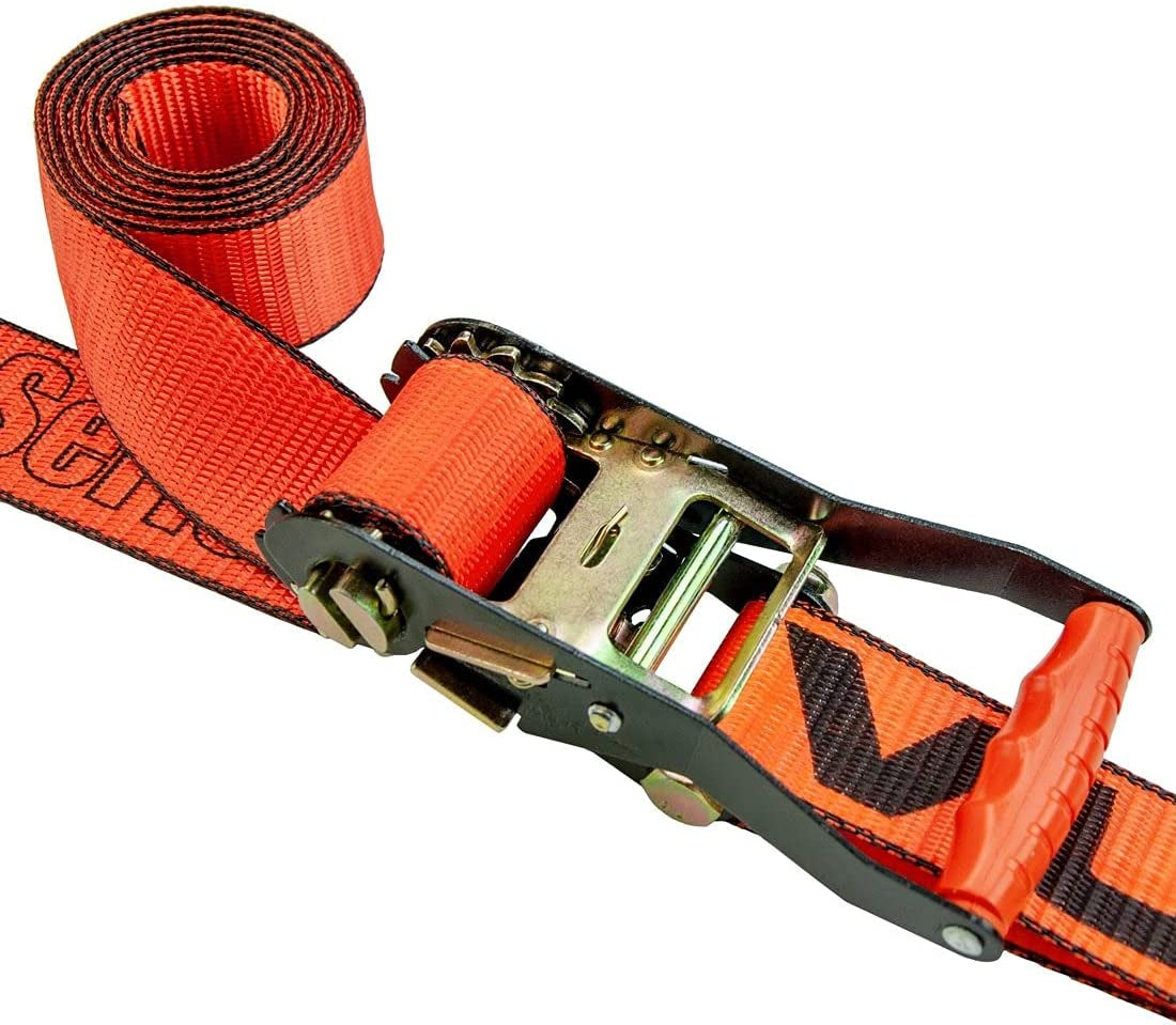 VULCAN Complete Axle Strap Tie Down Kit with Snap Hook Ratchet Straps - 4